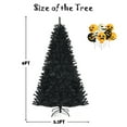thumbnail image 2 of Gymax 6 FT Pre-lit Black Halloween Tree Artificial Hinged Christmas Tree, 2 of 10