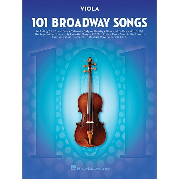 101 Broadway Songs for Viola, (Paperback)
