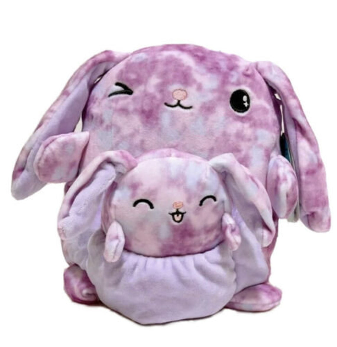 Squishmallow Kellytoy 8" Lilac The Bunny & Baby Plush Doll Toy Pillow Pet