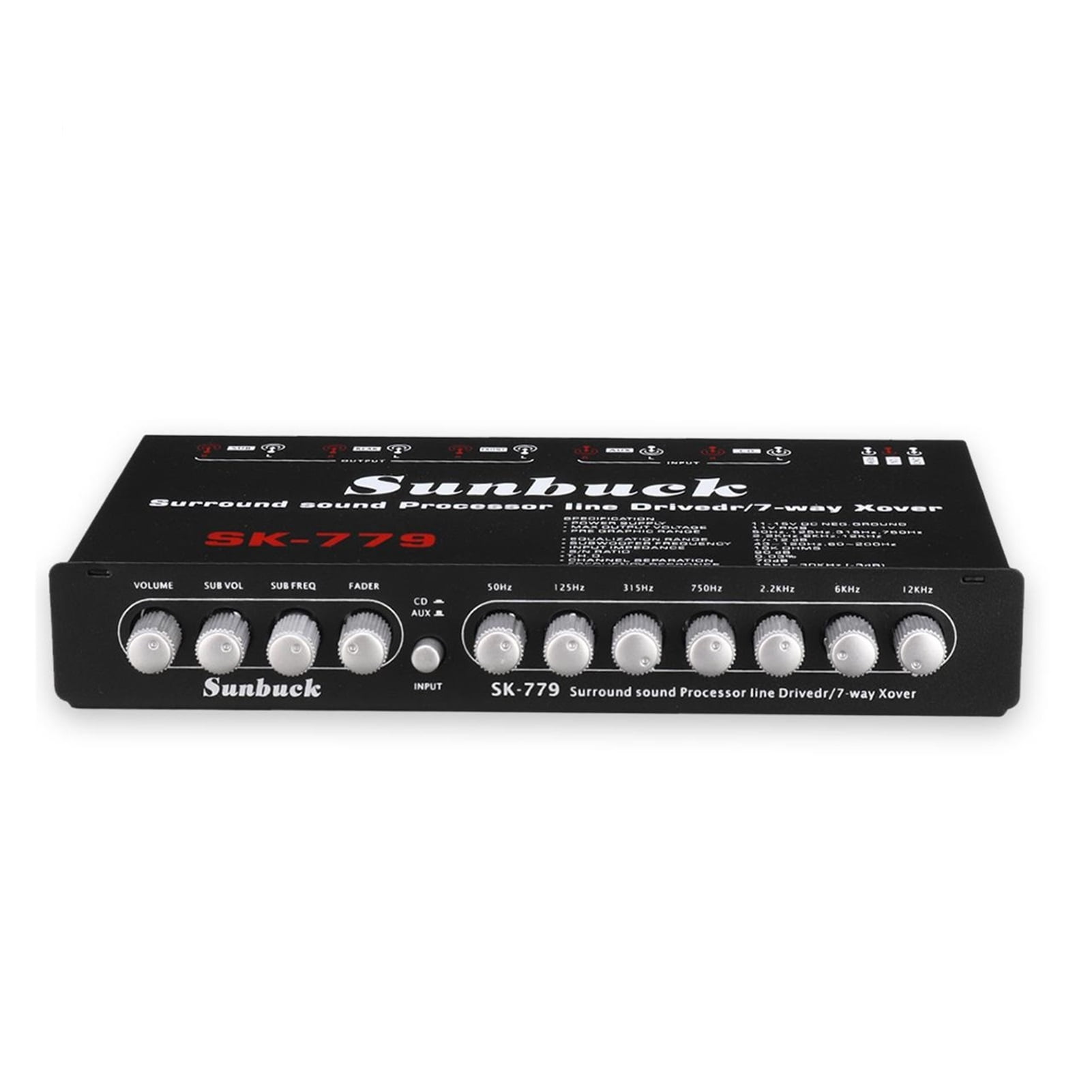 7-Band Subwoofer Amplifier Board DC 11-15V Car Power Audio Stereo Amplifier Board Bass AMP AUX ,Scalable Fun