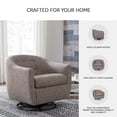 thumbnail image 5 of Ashley Tufted Polyester Glider Rocking Chair, Taupe, 5 of 6