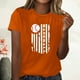 thumbnail image 2 of Blusa informal de manga corta con cuello redondo y estampado suelto de verano para mujer con estilo OAVQHLG3B Store  lin121212, 2 of 4
