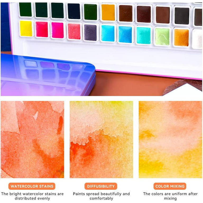 MEI LIANG Watercolor Paint Tubes Artist Grade 36 - Professional Water Color  Paints Set for Adult