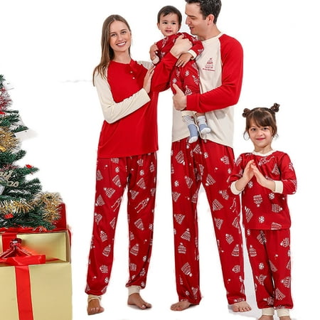 

Lovebay Christmas Family Matching Pajamas Set Adult Kid Baby Holiday Jammies