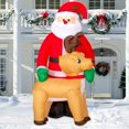 thumbnail image 1 of Decoración navideña inflable para exteriores, Goosh, Papá Noel de 8 pies, 1 of 7