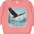 thumbnail image 3 of Inktastic Juneau Alaska Bald Eagle Mountain Landscape Toddler Sweatshirt, 3 of 4