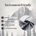 thumbnail image 5 of Small Stall Misty Shower Curtain 36Wx72H inch Mountain Nature Rustic Scenery Foggy Smokey Tree National Parks Cliff Outdoor Home Decor Fabric Bathroom Plastic Hooks 7 Pack RY-WHRV, 5 of 6