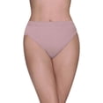 thumbnail image 3 of Vanity Fair Womens Hi Cut Flattering Lace Panty Underwear Lavender 8 X-Large, 3 of 3
