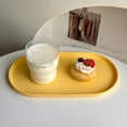 thumbnail image 5 of PP Oval Tray Cake Dessert Utensil Tray Ins Korean Dumpling Plate Jewelry Storage Plate Restaurant Insulation Pad Fruit Plate, 5 of 8