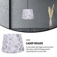 thumbnail image 4 of SASABAXI White Fabric Table Lamp Shade Round Strong Bracket Lamp Cover with Easy Installation for Study Library, 4 of 6