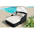 thumbnail image 6 of 79.9" Alterable Canopy Sun Lounger - Double Lounge, Pe , Black , Relaxing Beige Pillows Movable, 6 of 6
