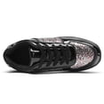 thumbnail image 2 of NECHOLOGY Botas Mujer Adulto Femenino Zapatos Botines mujer Zapatos Zapatos deportivos Zapatillas Cuñas Deporte Lentejuelas Damas Zapatos Niñas Mujeres Botas de mujer (Black, 8), 2 of 6