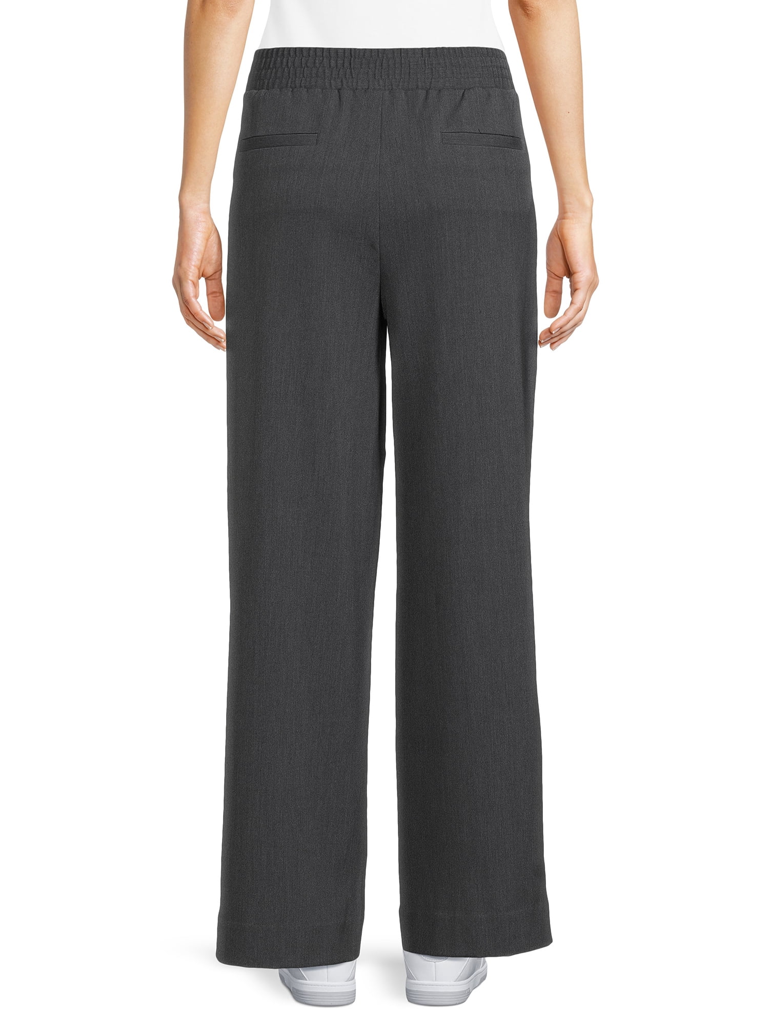 Senior Girls Black Twin Pocket Trouser (non Adjustable Waist