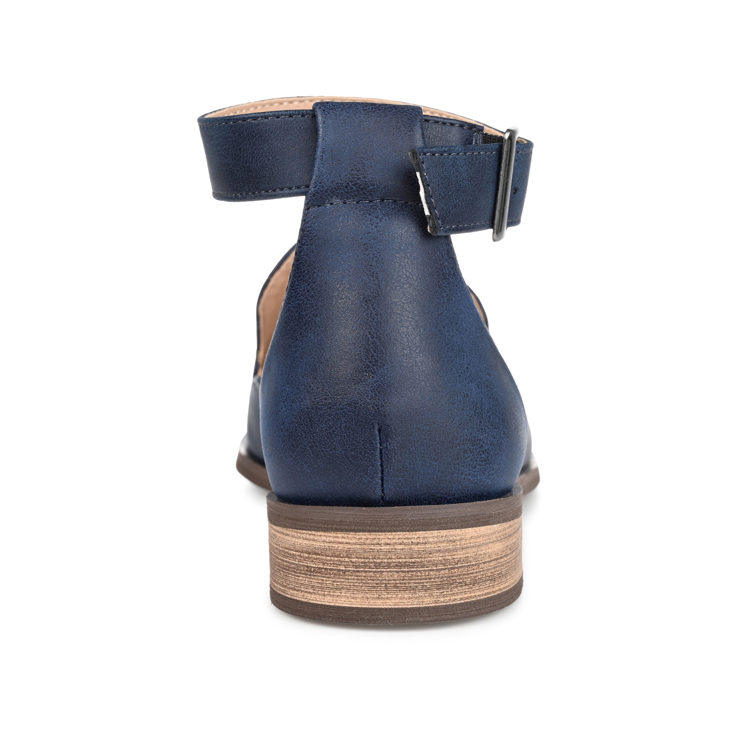 Journee Womens Loreta Buckle Square Toe Loafer Flats, Widths Available