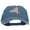 Navy, variant on USA Flag New York Map Embroidered Washed Buckle Cap - Navy OSFM