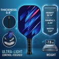 thumbnail image 6 of Feeray Pickleball Paddles Set of 2, USAPA Approved Lightweight Fiberglass Rackets with Honeycomb Core, 4 Balls and Carry Bag, 6 of 7