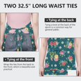 thumbnail image 6 of Pioneer Flower Floral Print Pattern Apron for Women and Men, Cotton Linen Waterproof with Pockets, Adjustable, 33x27 Inch for Kitchen, Gardening, BBQ, Salon, 6 of 6