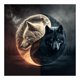 thumbnail image 1 of Pintura de diamante 5D DIY Kit de lobo de taladro redondo completo Decoración del hogar Arte artesanal Hugtrwg Para estrenar, 1 of 9