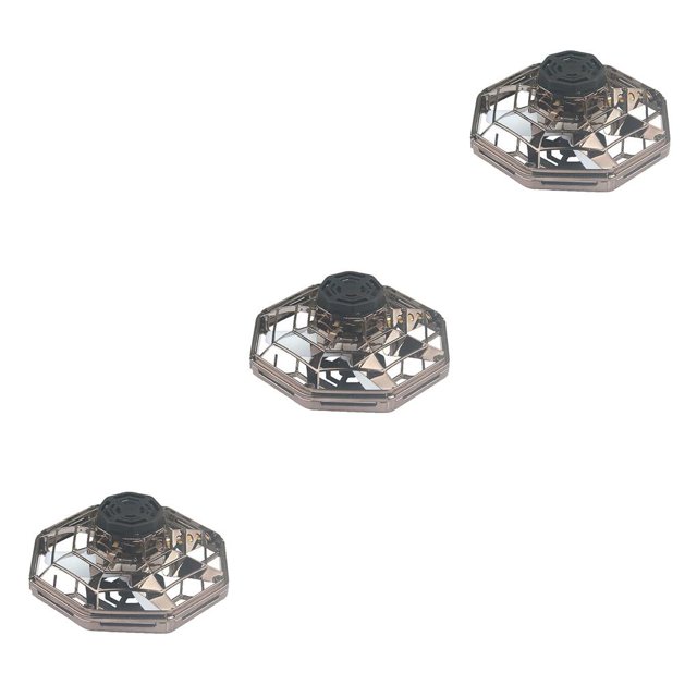 Tholdsy Flying Toy LED Giroscopio Evitación automática de obstáculos Niños Flying Toy, Marrón Marrón 3piezas