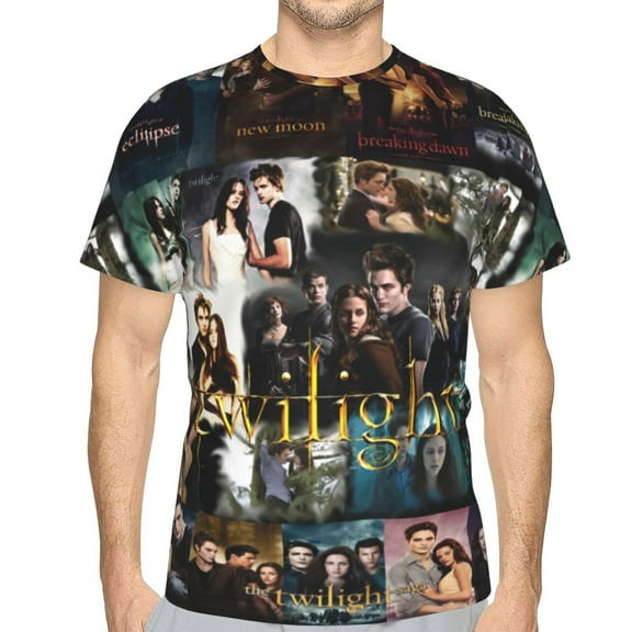 Twilight Saga Unisex 3d Pattern Printed Short Sleeve T-Shirts Casual Graphics Tees Small
