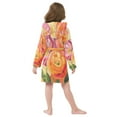 thumbnail image 7 of FORMRS Kids Bathrobe Unisex Hooded Robe Toddler Pajamas Sleepwear, Size 10-12T, Pink Abstract Floral, 7 of 7