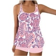 thumbnail image 2 of Traje de baño de 2 piezas para mujer, trajes de baño para mujer, traje de baño vintage estampado para mujer, traje de baño conservador, falda de playa estampada para mujer, traje de baño bikini, traje, 2 of 5