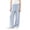 Blue, variant on Antinious Girls Trendy Breathable Solid Wide Leg Elastic Waist Versatile Full Length Pants