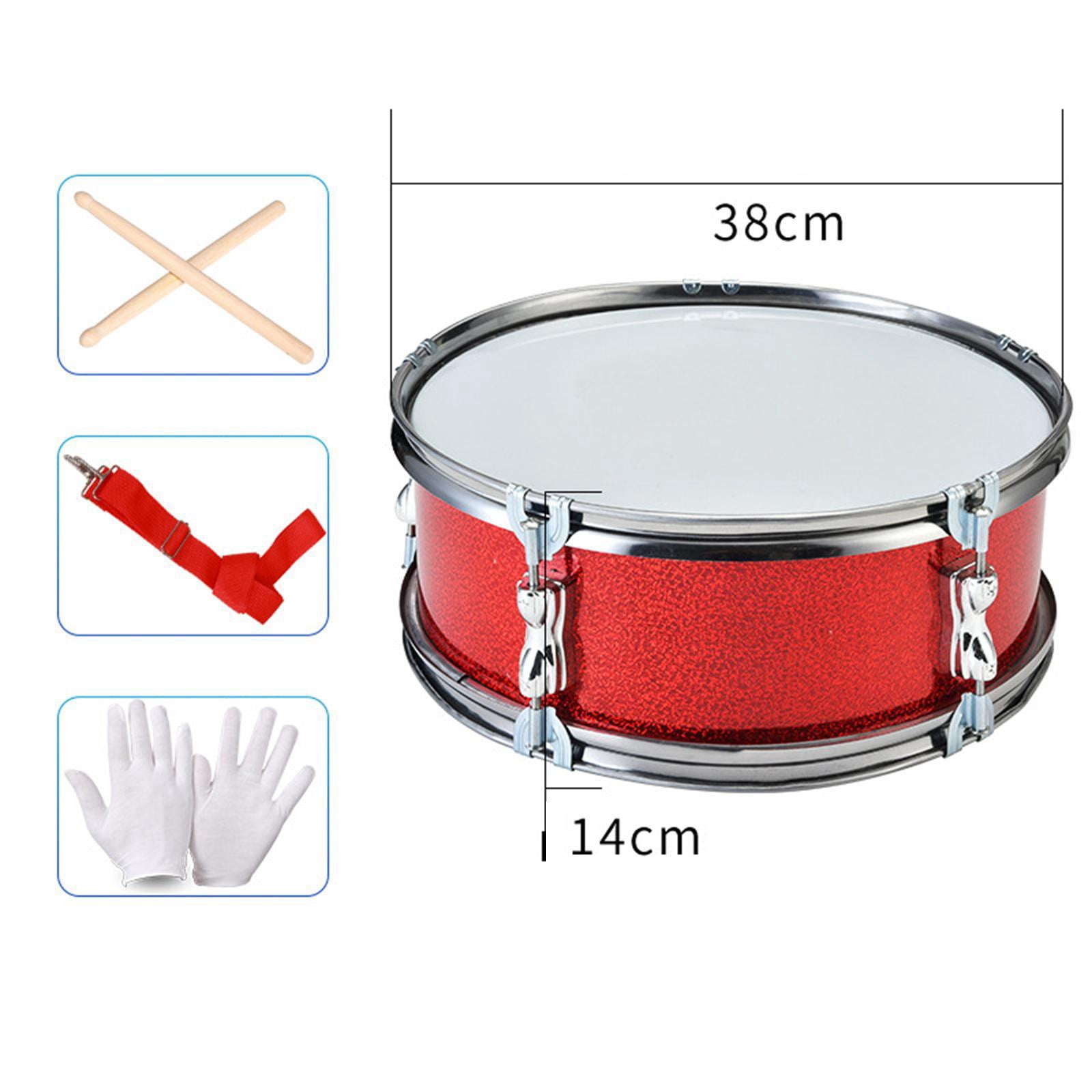 LeeQinersw 14 Inch Snare Drum Percussion Instrument, Musical Instruments, Musical Drums for Single Tone 14in
