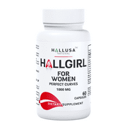 HALLGIRL 1000 mg Aguaje - Perfect Curves - Bigger Butt - Big Chest - 60 Caps