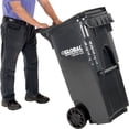 thumbnail image 3 of Global Industrial 35 Gallon Mobile Trash Container, Gray, 3 of 4