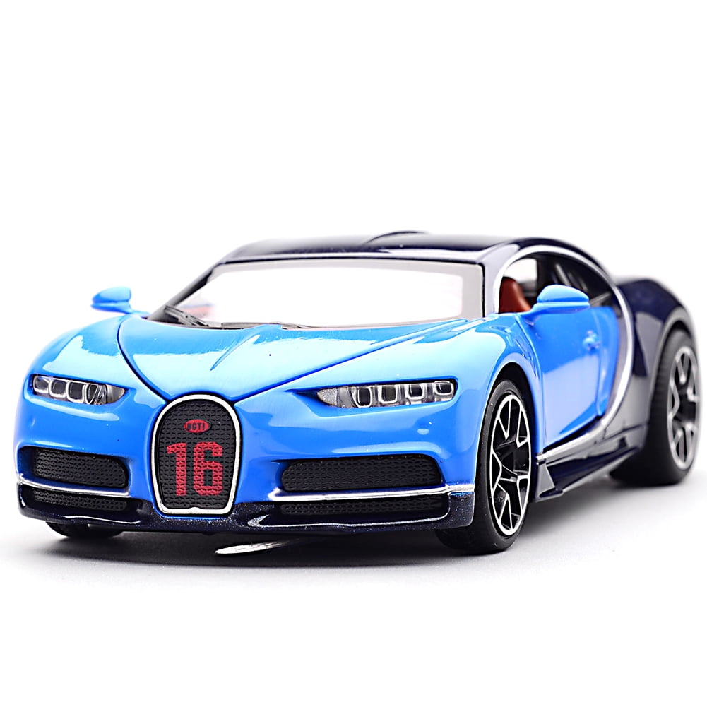 LeKing 132 Bugatti Chiron Zinc Alloy Pull Back Diecast Car Model
