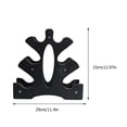 thumbnail image 2 of OULII 2pcs Small Weight Rack Black PP Compact Support for Exercise Area, 2 of 8