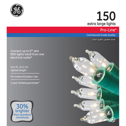 100 Mini Clear Lights Commercial Grade XL 8mm Bulbs 