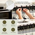 thumbnail image 3 of Oven Skirt Curtain for Kitchen 21.5x30 Inch, Black Christmas Oven Curtain with 8 Ribbon Ties & Ruffle Trim, Stove Skirt Curtain Dishwasher for Cabinets Over Sinks Xmas Snowflake Elk Plaid, 3 of 9