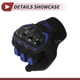 thumbnail image 5 of 1 Pair Motorcycle Winter Warm Touchscreen Driving Gloves XXL Black Blue Polar Fleece, 5 of 6