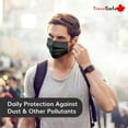 thumbnail image 3 of 50 Pcs - Masque Facial Jetable Noir TravelSafe Non Médical 50 Pcs, 3 of 7