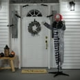 thumbnail image 3 of Northlight 5.5' Animated Standing Clown with Glowing Eyes Halloween Decoration, 3 of 8