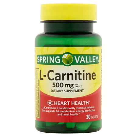 (2 Pack) Spring Valley L-Carnitine Capsules, 500 mg, 30 (Doctor's Best Acetyl L Carnitine)