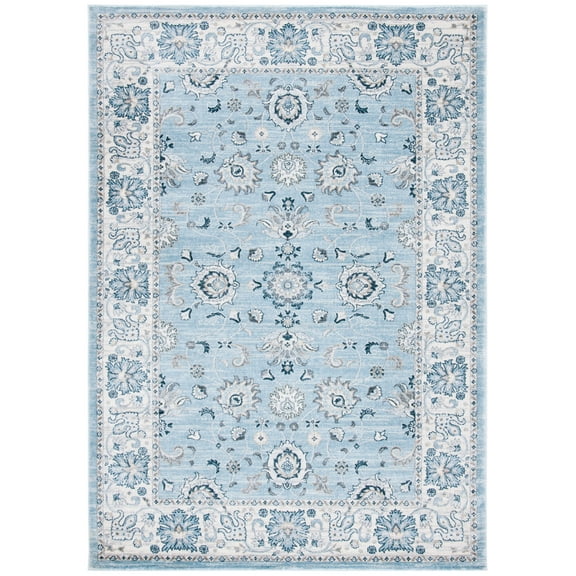 SAFAVIEH Isabella Kiana Oriental Area Rug, Light Blue/Cream, 11' x 15'