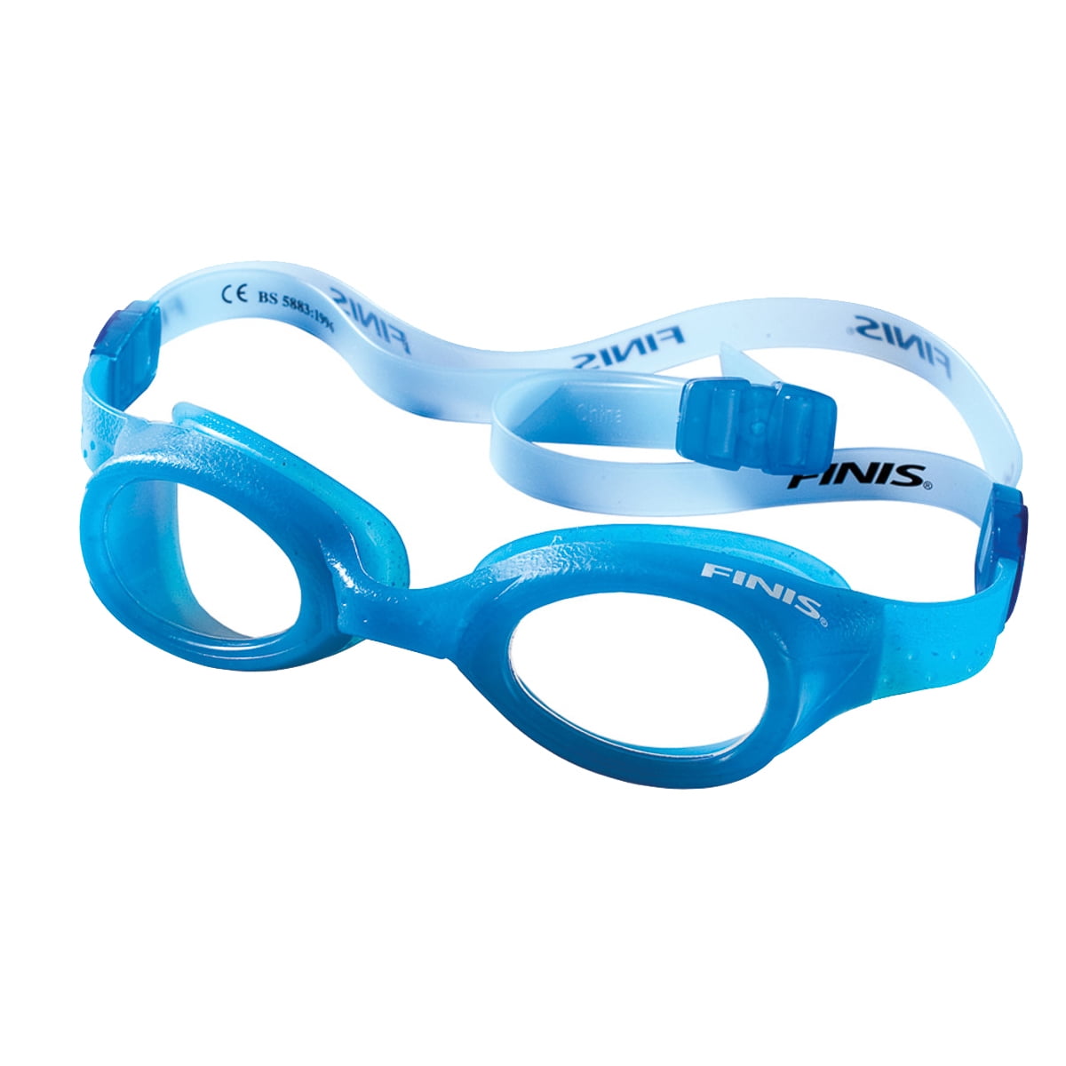 green swimming goggles