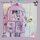 thumbnail image 2 of Sanrios Anime KawaiiInsins Cinnamoroll Kuromi Y HelloKitty Moda Lindo Nuevo Estudiante Mochila Bolsa De La Escuela Ligera Impermeable Tela, 2 of 4