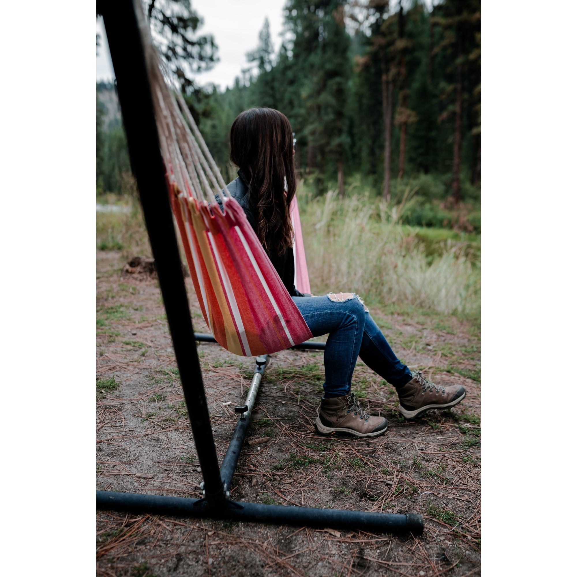 Stansport Cotton Blend Traveler Hammock - Coral