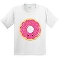 thumbnail image 3 of Inktastic Hot Pink Donut Youth T-Shirt, 3 of 5