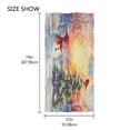 thumbnail image 4 of Ryvnso Snowman Tree Sunset Oversized Beach Towel Microfiber Bath Blankets Swimming Fitness 37" x 74", 4 of 5