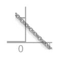 thumbnail image 6 of Auriga Fine Jewelry 14K White Gold 1mm Cable Chain Anklet 9inch for Women, 6 of 6