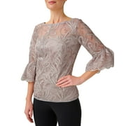 Adrianna Papell Soutache Embroidery Top