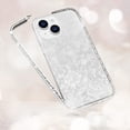 thumbnail image 3 of Compatible with iPhone 15 Plus Bling Glitter Case for Women Cute Diamond Rhinestone Sparkly Acrylic Sticker Back Plating Metal Bumper FrameProtective Girly Fashion Luxury Cover Silver, 3 of 13