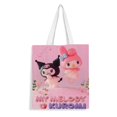 thumbnail image 1 of My Melody Bolso de tela con estampado de lienzo para mujer, bolsa de compras reutilizable y estética, con cremallera interior, regalo para mujer,40*45cm., 1 of 6