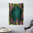 thumbnail image 1 of Coneflower Tapestry, Ornamental Digitally Generated Print of Vintage Style Flowers, Wall Hanging for Bedroom Living Room Dorm Decor, 40W X 60L Inches, Pale Fuchsia and Dark Teal, by Ambesonne, 1 of 2