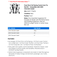 thumbnail image 2 of Front Strut Coil Spring Control Arm Tie Rod Kit - Compatible with 2005 Chevy Cobalt, 2 of 2
